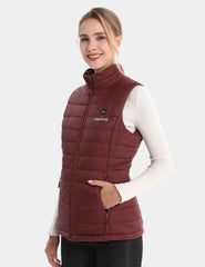 Women's Classic Heated Vest 7.4V - Milk White/ Light Grey/ Burgundy/ Pink