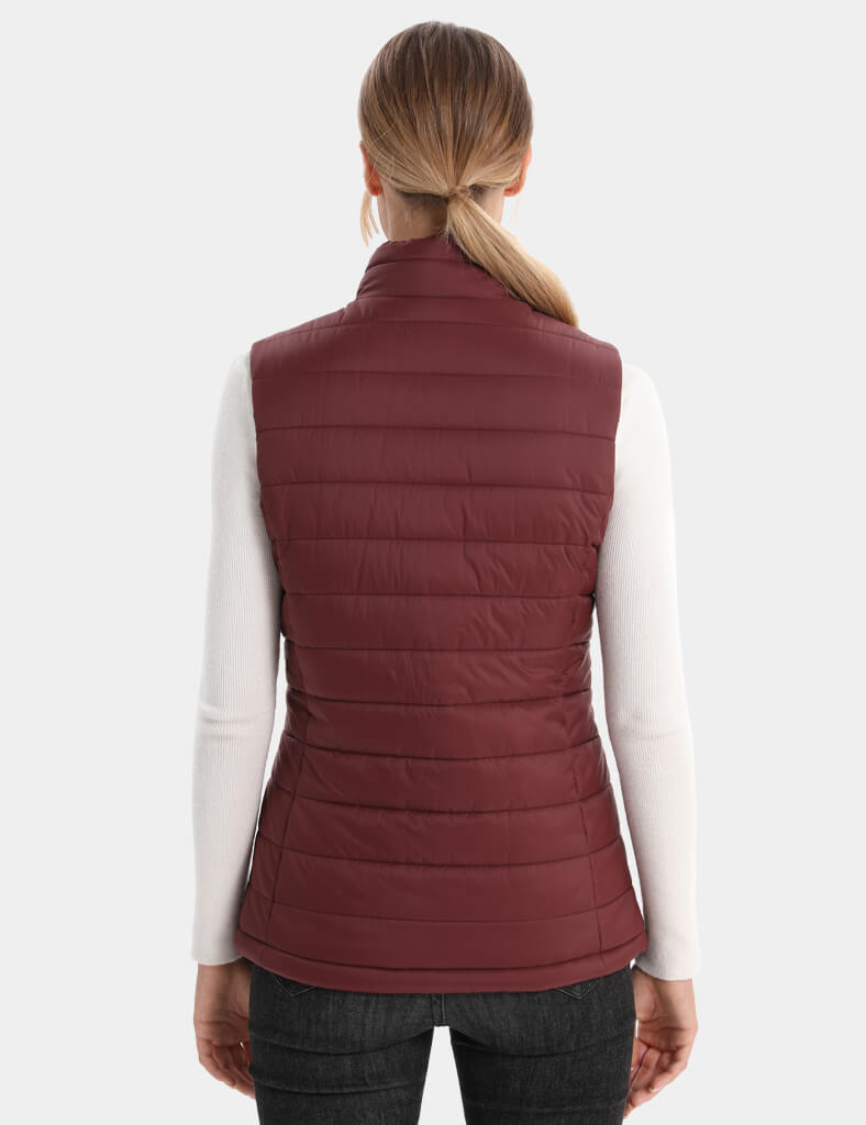 Women's Classic Heated Vest 7.4V - Milk White/ Light Grey/ Burgundy/ Pink