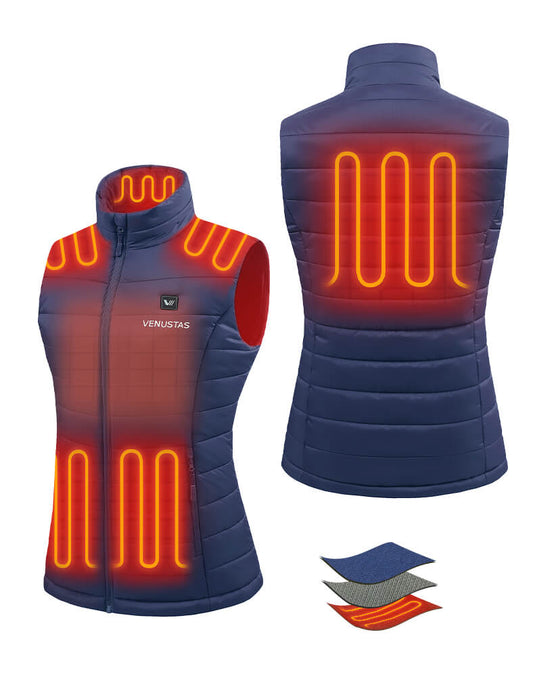 [Upgraded] Women's Classic Heated Vest 7.4V (Up to 12 heating hours) - New Colors