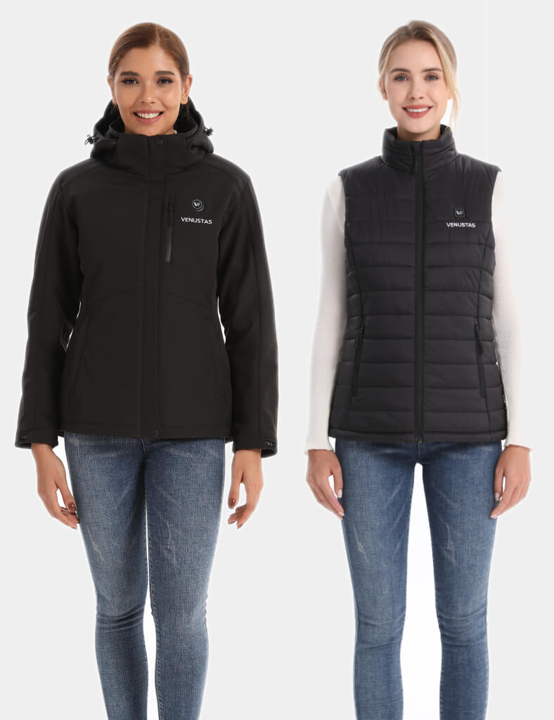 [Bundle Deal] Women's Heated Jacket 7.4V & Women's Heated Vest 7.4V