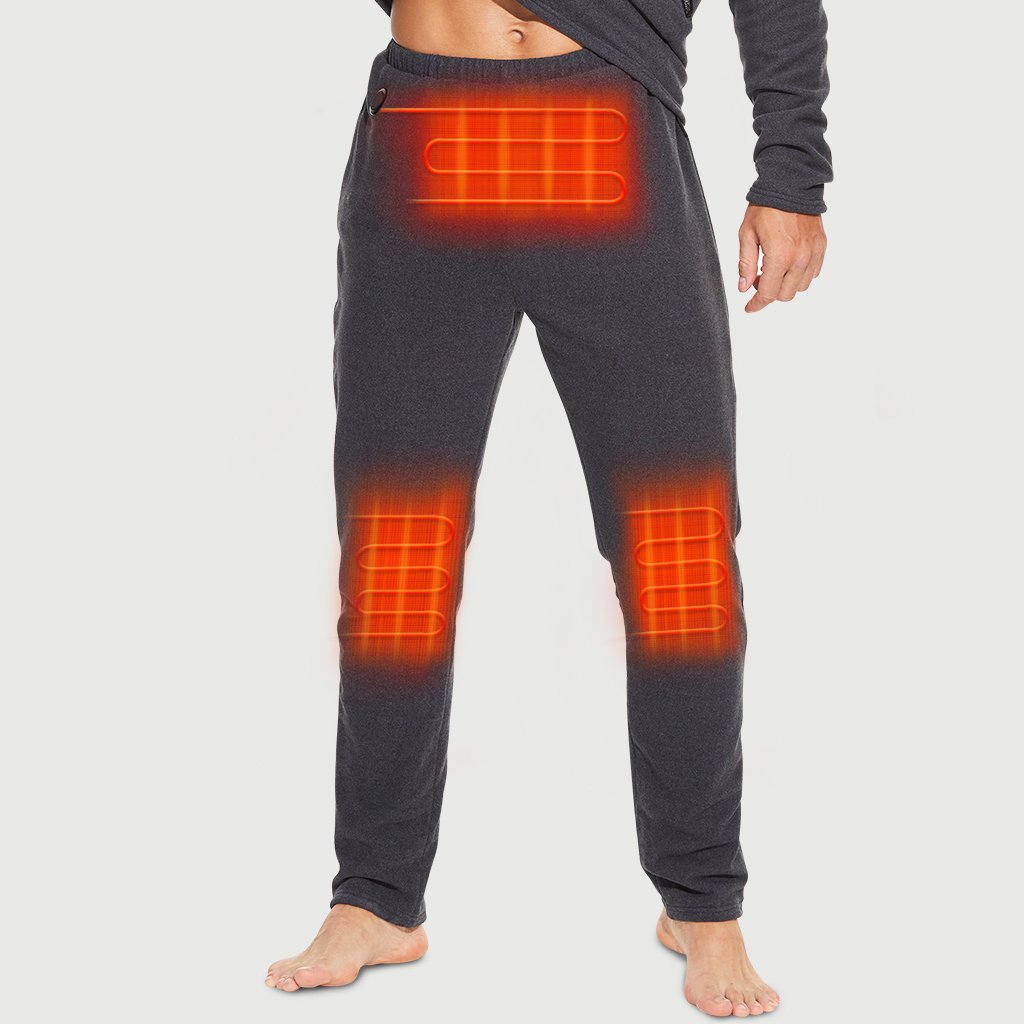 USB Electric Heated Underwear Thermal Pyjamas Winter Long Johns Top Bottom  Pants