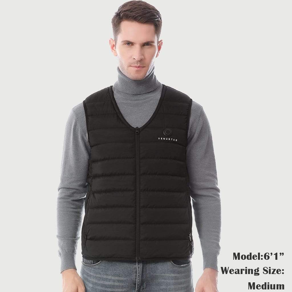 Venustas Men's Heated Vest with V-neck 7.4V