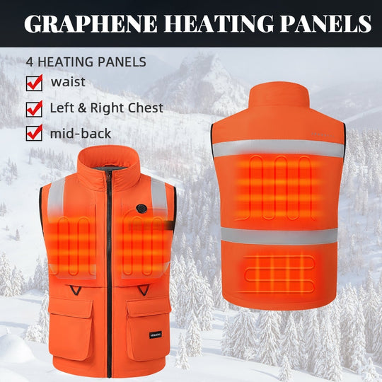Venustas [NEW] Heated Hunting Vest For Unisex, 7.4V